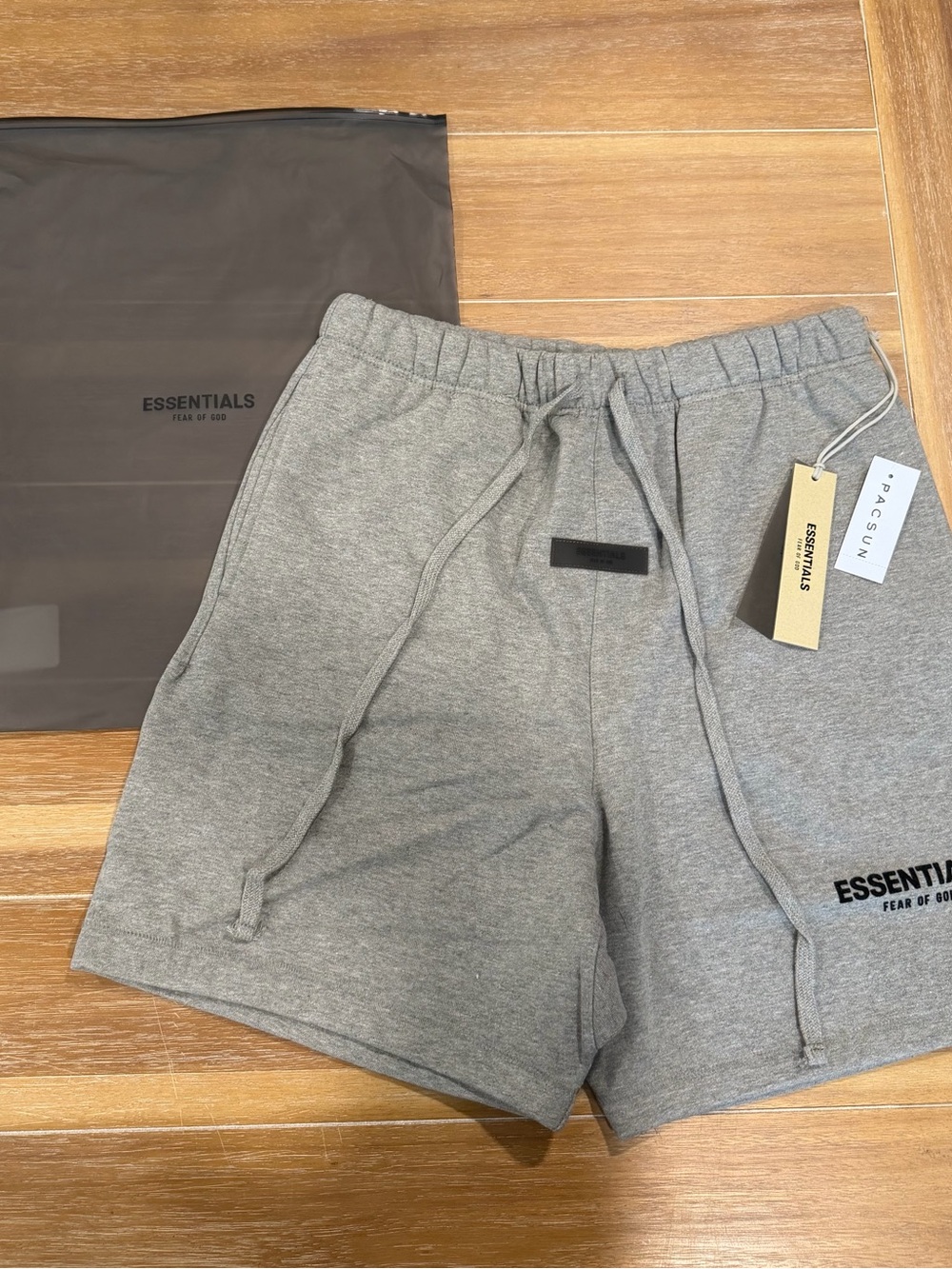 ESSENTIALS Fear Of God heather grey shorts size medium